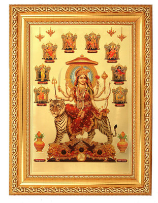 

BM Traders Nav Durga Decorative Showpiece - 40.64 cm(Wooden, Plastic, Gold)