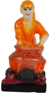 

Sigaram Marble Sai Baba Idol - For Car Dashboard, Office-Desk, Table Decor, Home and Shop - K445 Decorative Showpiece - 11 cm(Marble, Multicolor)