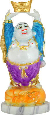 

Agastya Standing Laughing Buddha Decorative Showpiece - 26 cm(Polyresin, Multicolor)
