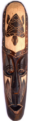 

Art Godaam Coloured figure mask Decorative Showpiece - 50 cm(Wooden, Multicolor)