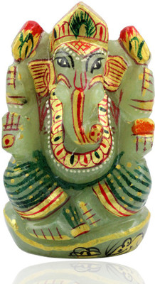 

Exxotic Jewelz Lord Ganesha Decorative Showpiece - 6 cm(Crystal, Green)