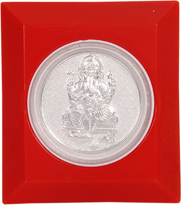 Silverwala 999 Pure Silver Ganesha Photo Frame (7*6.5) Showpiece - 0.3 cm(Silver, Silver) available at flipkart for Rs.182