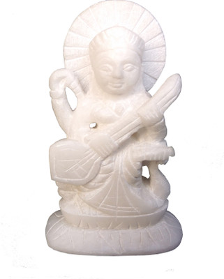 

Mne MNE HANDICRAFT DESIGNED LORD SRASWATI IDOL Decorative Showpiece - 10 cm(Marble, White)