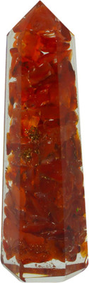 

Reiki Crystal Products Decorative Showpiece - 8 cm(Crystal, Orange)