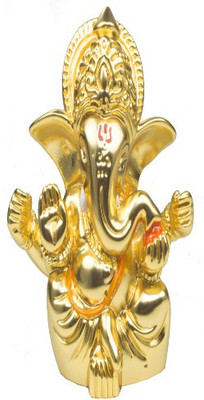 

Meera Marketing Decorative Showpiece - 6.5 cm(Pottery, Gold)