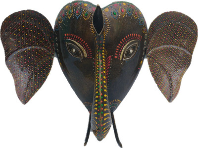

Sancheti Art Attractive Hanging Lord Ganesha Decorative Showpiece - 26 cm(Iron, Multicolor)