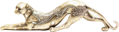 

XL-4525 Aramani leopard for Office and home Decorative Showpiece - 12 cm(Polyresin, Gold)