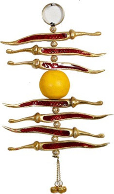

SB Enterprises Lemon Red Chilly Decorative Showpiece - 5 cm(Aluminium, Red)