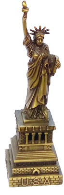 

Gooddeals Antique Finish Metal Statue of Liberty medium size Decorative Showpiece - 18 cm(Bronze, Brown)