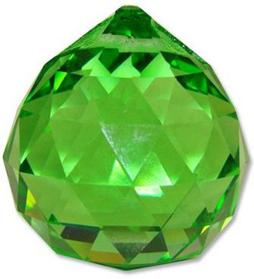 numeroastro Green Feng Shui Crystal Ball Decorative Showpiece  -  5 cm(Crystal, Green)