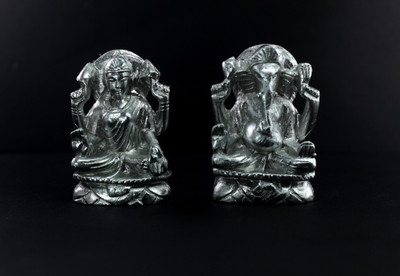 

RGL Parad Laxmi Ganesh (Mercury). Decorative Showpiece - 5 cm(Alloy, Silver)