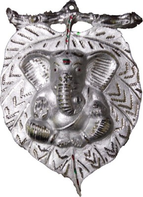 

Divine Temples Ganesha Decorative Showpiece - 30 cm(Aluminium, Silver)