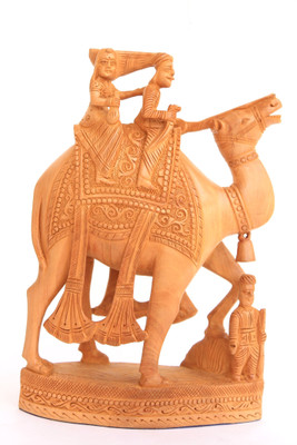 

Craft International Decorative Showpiece - 25.5 cm(Wooden, Brown)