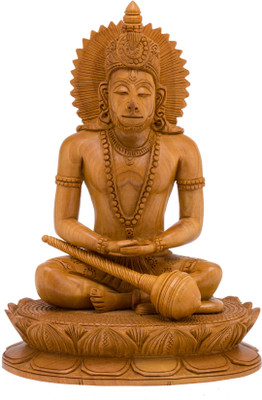 33% OFF on Prachin Hanuman Sitting On Lotus Decorative Showpiece - 23 cm(Wood, Brown) 33% OFF on Prachin Hanuman Sitting On Lotus Decorative Showpiece - 23 cm(Wood, Brown)