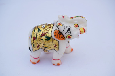 

Pooja Creation Decorative Showpiece - 5 cm(Marble, Multicolor)