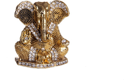 

Ibaadat Ganesh Decorative Showpiece - 4.5 cm(Gold Plated, Copper)