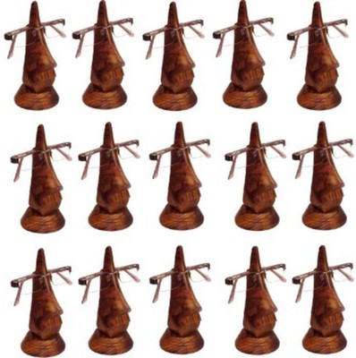 

Onlineshoppee Spectacle Holder Pack of 15 Decorative Showpiece - 16.51 cm(Wooden, Brown)