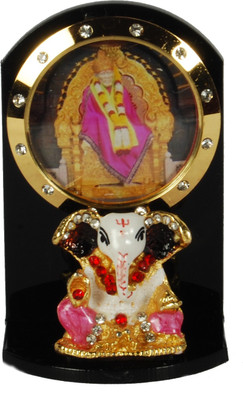 

Sigaram Sai Baba Photo For Car Dashboard, Table or Ofice-Desk, Shops and Homes - K466 Decorative Showpiece - 7 cm(Acrylic, Multicolor)