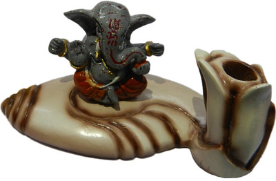 

The Nodding Head Lord Ganesha Pen Stand Decorative Showpiece - 8 cm(Polyresin, Multicolor)