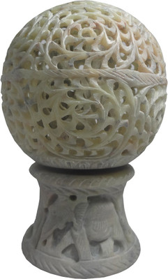 

Avinash Handicrafts Stone Moving Ball 14 cm Decorative Showpiece - 14.5 cm(Stoneware, Multicolor)