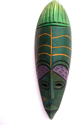 

Art Godaam Coloured figure mask Decorative Showpiece - 40 cm(Wooden, Multicolor)