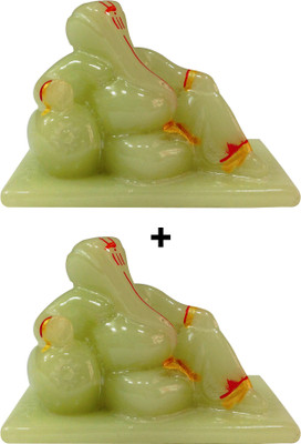 

ManeKo Hindu God Idol Radium Raja Ganesh Temple for Car Dashboard (Pack of 2) Decorative Showpiece - 8 cm(Ceramic, Multicolor)