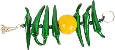 

Adam Phillip Green Nimbu Mirch Decorative Showpiece - 21 cm(Aluminium, Silver)