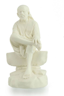 

Swarnim Jewellers Sai Baba Decorative Showpiece - 16 cm(Polyresin, White)