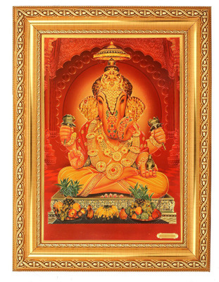 

BM Traders Ganesh Decorative Showpiece - 40.64 cm(Wooden, Plastic, Gold)