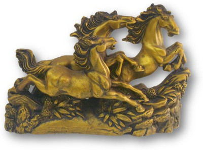 

Sudesh Decor Decorative Showpiece - 13 cm(Stoneware, Gold)