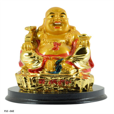 

Reiki Crystal Products Decorative Showpiece - 7 cm(Polyresin, Gold, Brown)