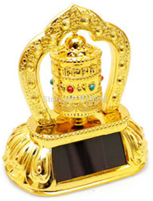 

Tulsae Decorative Showpiece - 12 cm(Plastic, Microfibre, Gold, Black)