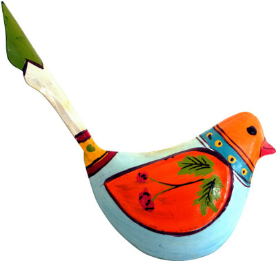 29% OFF on Lal Haveli Decorative Table Top Bird Sparrow Showpiece - 8 cm(Iron, Orange)