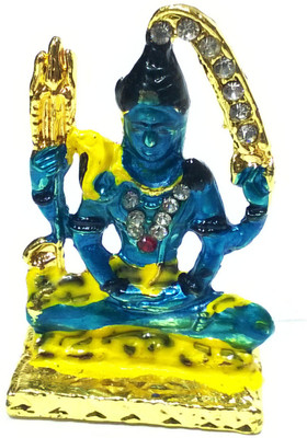 

Swarnim Jewellers Lord Shiva Decorative Showpiece - 4.5 cm(Bronze, Multicolor)