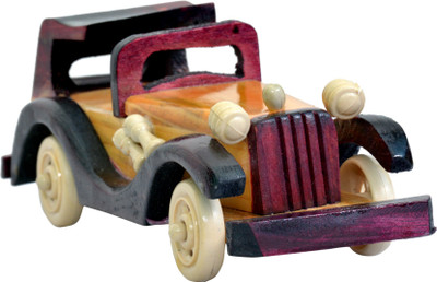 

Craft Trade Handmade Wooden Car Showpiece Decorative Showpiece - 8 cm(Wooden, Multicolor)