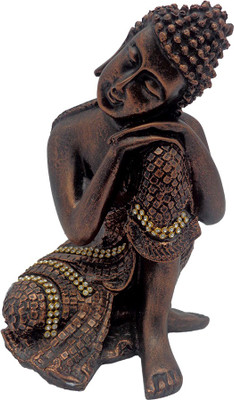 

Art N Hub Meditating Gautam Buddha - Handicraft Decor Statue (H-19cm) Decorative Showpiece - 19 cm(Polyresin, Copper)