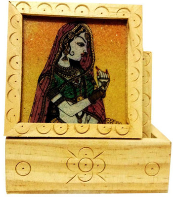 

Ram Enterprieses Decorative Showpiece - 13 cm(Wooden, Brown)