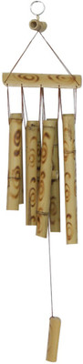 DivyaMantra Feng Shui Bamboo Wind Chime Decorative Showpiece - 62 cm(Wooden, Brown)