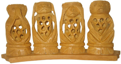

ByCue MNW02 Decorative Showpiece - 2 cm(Wooden, Gold)