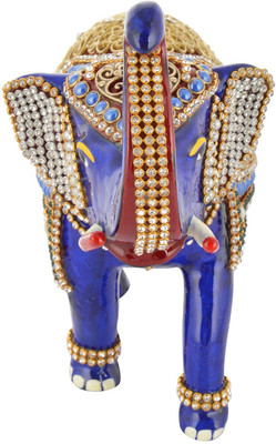 

shivika enterprises Decorative Showpiece - 17 cm(Iron, Blue)