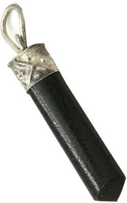 

Black Tourmaline Pendant Decorative Showpiece - 3 cm(Crystal, Black)