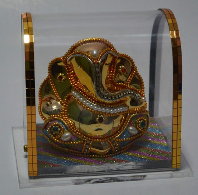 

BMS Lifestyle Gajanana Decorative Showpiece - 9 cm(Polypropylene, Multicolor)