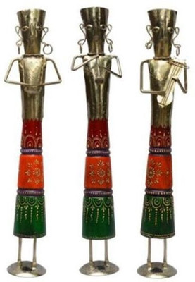 

Purpledip Decorative Showpiece - 58 cm(Carbon Steel, Wooden, Multicolor)