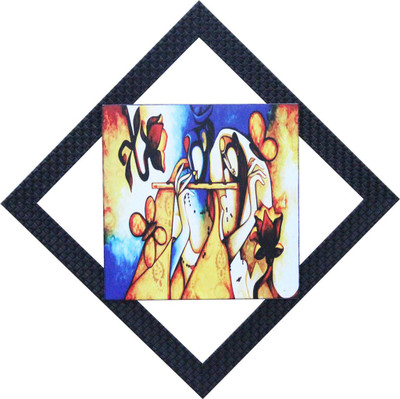 Craft Junction Lord Radha Krishna Decorative Showpiece - 40 cm(Wood, Multicolor)