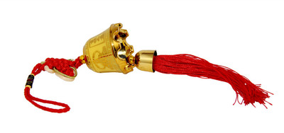 

Vashoppee Vastu / Feng Shui / Hanging Pagoda Bell For Good Luck And Prosperity Decorative Showpiece - 32 cm(Polyresin, Gold)