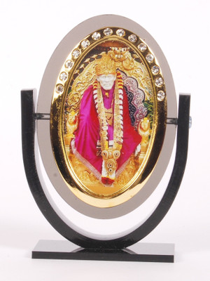 

Sigaram Sai Baba Idol - For Car Dashboard, Office-Desk, Table Decor, Home and Shop - K322 Decorative Showpiece - 9.5 cm(Acrylic, Multicolor)