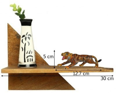 

eCraftIndia Tiger Statue Decorative Showpiece -(Aluminium, Yellow, Red)