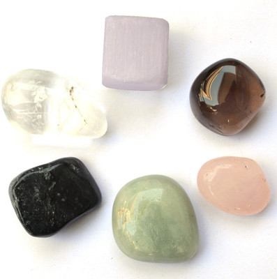 

Reiki Crystal Products 100 % Original Anger Control Tumble Stone Kit Not Dyed Charged By Reiki Grand Master & Vastu Expert Decorative Showpiece - 2 cm(Crystal, Multicolor)
