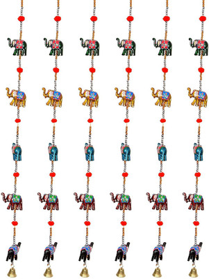 

Little Jaipur Paper Elephant Door Hanging Set Toran(Fabric)