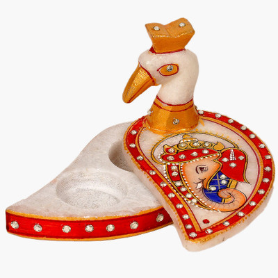 59% OFF on Little India Kundan Work Marble Peacock Roli Sindoor Vas 279 Decorative Showpiece - 11 cm(Stoneware, Multicolor) 59% OFF on Little India Kundan Work Marble Peacock Roli Sindoor Vas 279 Decorative Showpiece - 11 cm(Stoneware, Multicolor)